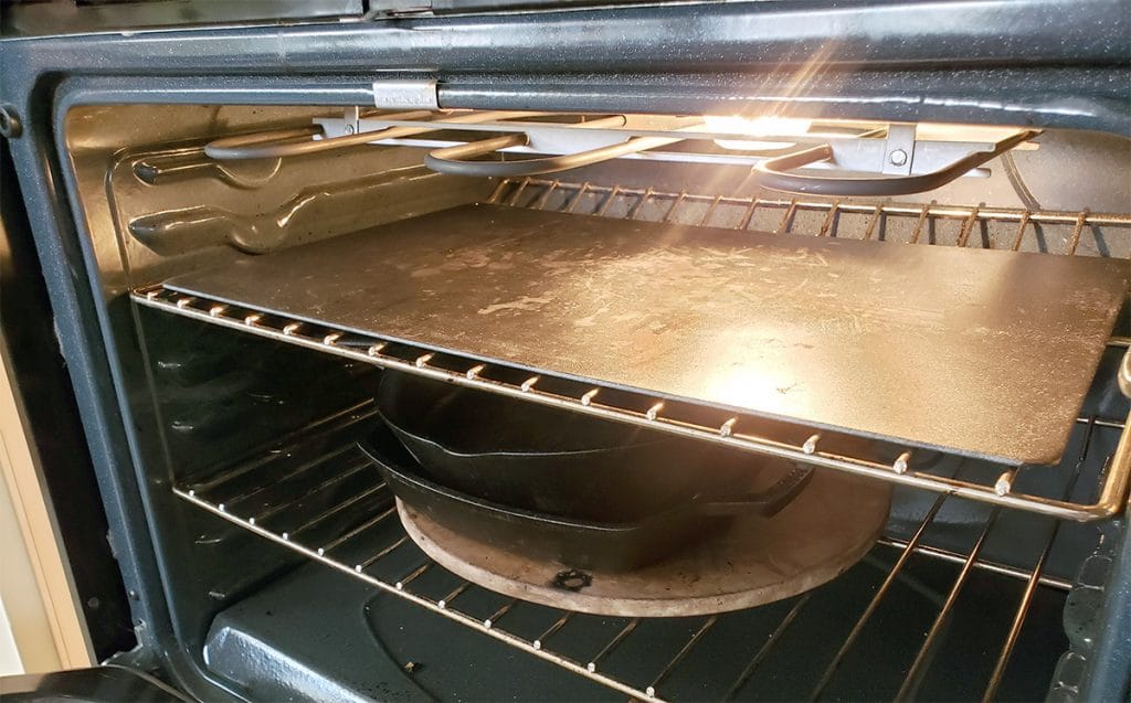 pizza steel in oven