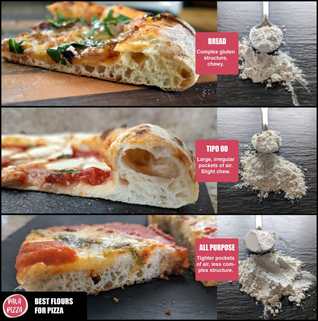 best pizza flour infographic