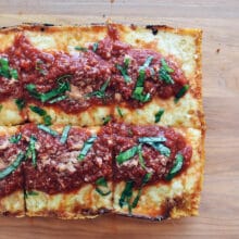 Detroit style pizza