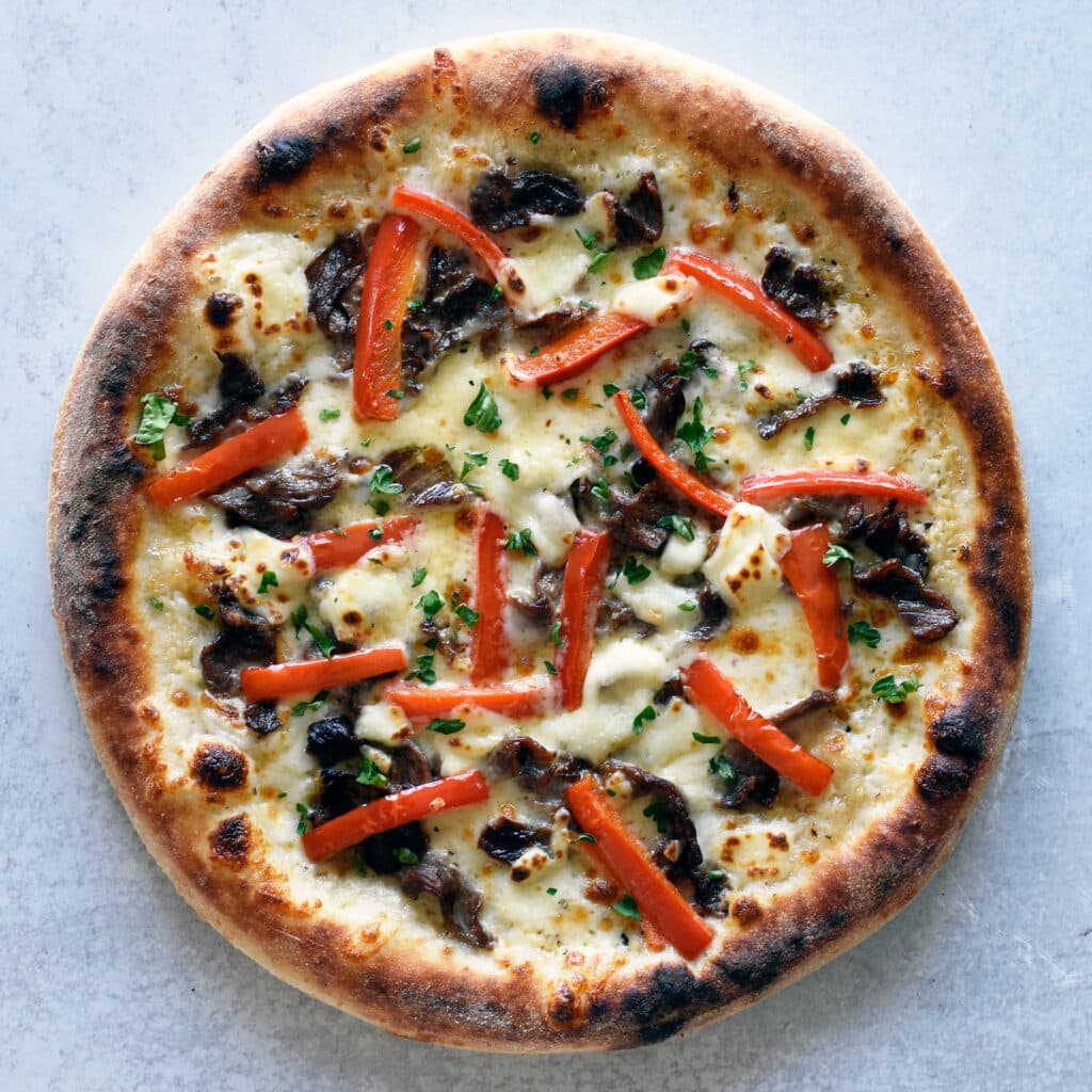 Philly Cheesesteak Pizza Recipe Pala Pizza Ovens