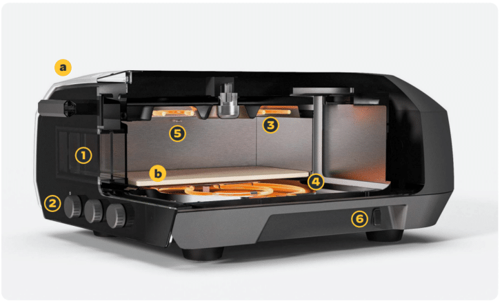 Electic Pizza Oven - 12-inch, 1800W, Touchsceen