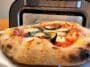 Neapolitan pizza in front of the Gourmia pizza oven