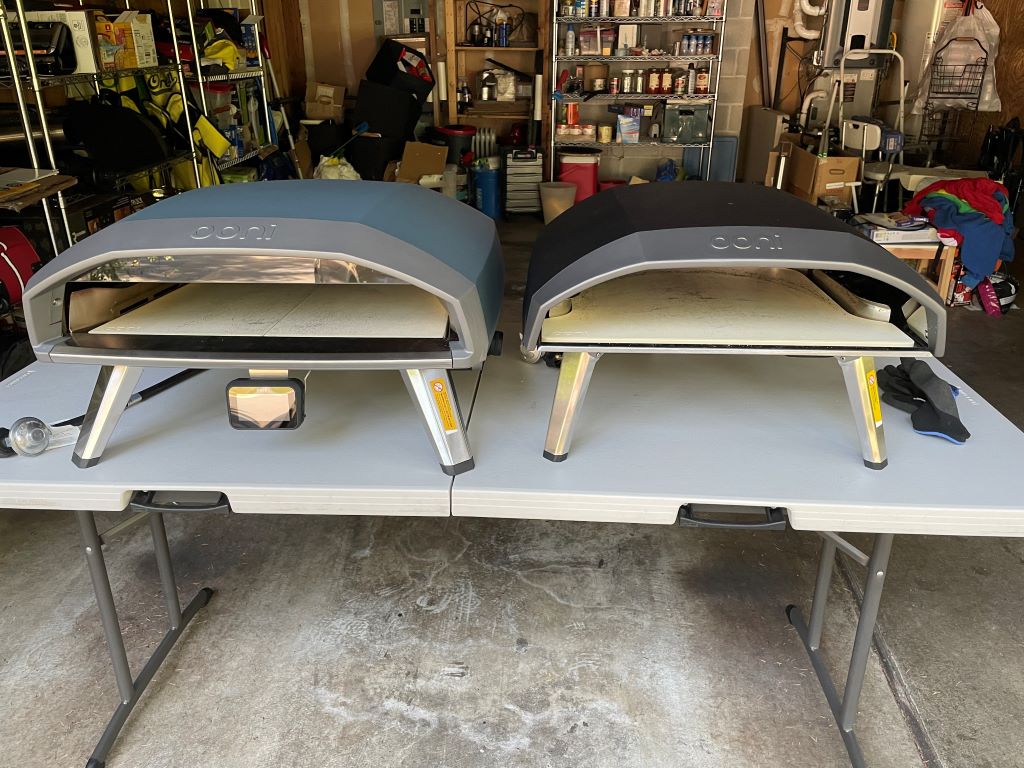 Ooni Koda 2 Pro Review: My 18-Inch Monster Pizza Test Pizza Oven The Koda 2 Pro and the Koda 16 side by side showing the differences in size.